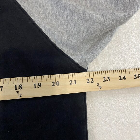 Nautica 1/4 Zip Black Gray Long Sleeve Sweater Shirt Cotton/Polyester - Picture 8 of 10